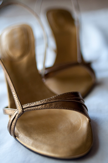 Jeanna's gold heels
